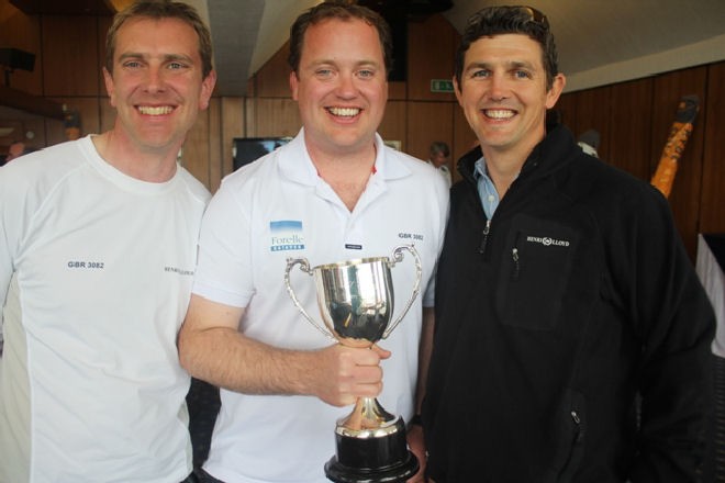 2011 Champions l-r Nigel Wakefield, Joe Llewellyn, Ben Vines - Laser SB3 Nationals Championships 2011 © Laser SB3